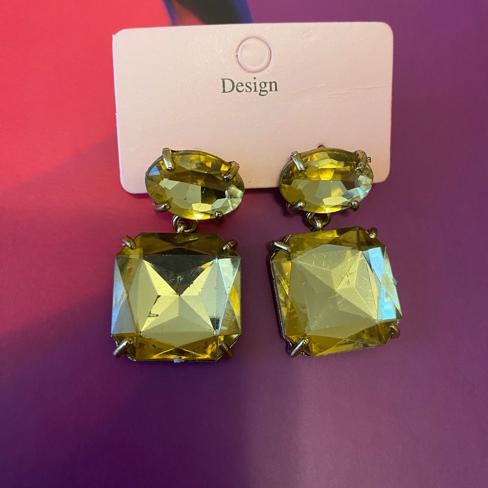 Rhinestones Dangling Earrings